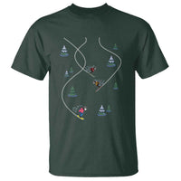 Funny Pixel Ski Snowboard Winter Sport Game Lover T Shirt - Wonder Print Shop