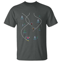 Funny Pixel Ski Snowboard Winter Sport Game Lover T Shirt - Wonder Print Shop