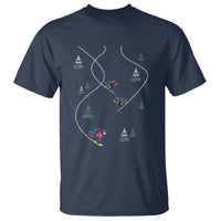 Funny Pixel Ski Snowboard Winter Sport Game Lover T Shirt - Wonder Print Shop