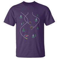Funny Pixel Ski Snowboard Winter Sport Game Lover T Shirt - Wonder Print Shop