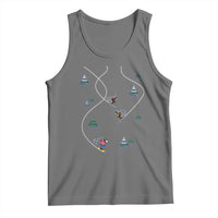 Funny Pixel Ski Snowboard Winter Sport Game Lover Tank Top - Wonder Print Shop