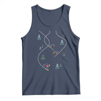 Funny Pixel Ski Snowboard Winter Sport Game Lover Tank Top - Wonder Print Shop