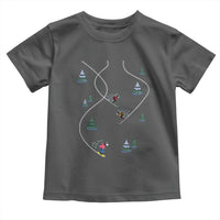Funny Pixel Ski Snowboard Winter Sport Game Lover Toddler T Shirt - Wonder Print Shop