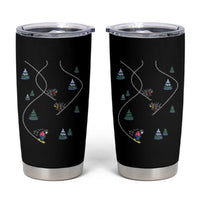 Funny Pixel Ski Snowboard Winter Sport Game Lover Tumbler Cup - Wonder Print Shop