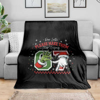 Funny Dear Santa Please Make Them Stop Saying 67 Christmas Throw Blanket Six Seven Meme Xmas - Wonder Print Shop