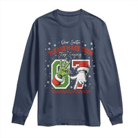 Funny Dear Santa Please Make Them Stop Saying 67 Christmas Long Sleeve Shirt Six Seven Meme Xmas - Wonder Print Shop