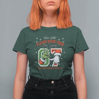 Funny Dear Santa Please Make Them Stop Saying 67 Christmas T Shirt For Women Six Seven Meme Xmas - Wonder Print Shop