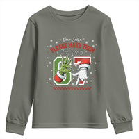 Funny Dear Santa Please Make Them Stop Saying 67 Christmas Youth Sweatshirt Six Seven Meme Xmas - Wonder Print Shop