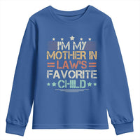 I Am My Mother In Laws Favorite Child Youth Sweatshirt Family Humor - Wonder Print Shop