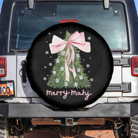 Funny Christmas Mahjong Spare Tire Cover Merry Mahj Xmas Tree Gambling Chinese Game - Wonder Print Shop