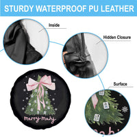Funny Christmas Mahjong Spare Tire Cover Merry Mahj Xmas Tree Gambling Chinese Game - Wonder Print Shop