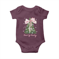 Funny Christmas Mahjong Baby Onesie Merry Mahj Xmas Tree Gambling Chinese Game - Wonder Print Shop