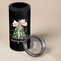 Funny Christmas Mahjong 4 in 1 Can Cooler Tumbler Merry Mahj Xmas Tree Gambling Chinese Game - Wonder Print Shop
