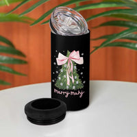 Funny Christmas Mahjong 4 in 1 Can Cooler Tumbler Merry Mahj Xmas Tree Gambling Chinese Game - Wonder Print Shop