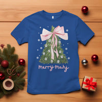 Funny Christmas Mahjong T Shirt Merry Mahj Xmas Tree Gambling Chinese Game - Wonder Print Shop