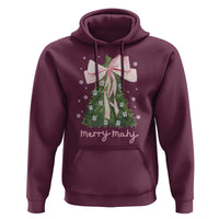 Funny Christmas Mahjong Hoodie Merry Mahj Xmas Tree Gambling Chinese Game - Wonder Print Shop