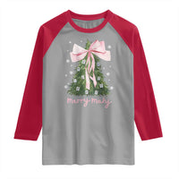 Funny Christmas Mahjong Raglan Shirt Merry Mahj Xmas Tree Gambling Chinese Game - Wonder Print Shop