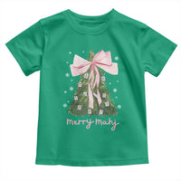 Funny Christmas Mahjong Toddler T Shirt Merry Mahj Xmas Tree Gambling Chinese Game - Wonder Print Shop