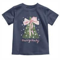 Funny Christmas Mahjong Toddler T Shirt Merry Mahj Xmas Tree Gambling Chinese Game - Wonder Print Shop