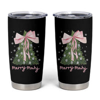 Funny Christmas Mahjong Tumbler Cup Merry Mahj Xmas Tree Gambling Chinese Game - Wonder Print Shop