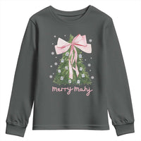 Funny Christmas Mahjong Youth Sweatshirt Merry Mahj Xmas Tree Gambling Chinese Game - Wonder Print Shop