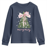 Funny Christmas Mahjong Youth Sweatshirt Merry Mahj Xmas Tree Gambling Chinese Game - Wonder Print Shop