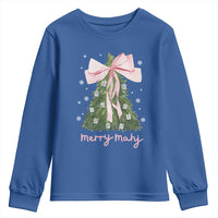 Funny Christmas Mahjong Youth Sweatshirt Merry Mahj Xmas Tree Gambling Chinese Game - Wonder Print Shop