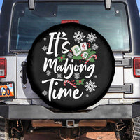 Funny Christmas Mahjong Spare Tire Cover It Is Mahjong Time Gambling Xmas Chinese Game - Wonder Print Shop