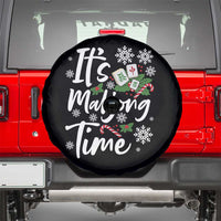 Funny Christmas Mahjong Spare Tire Cover It Is Mahjong Time Gambling Xmas Chinese Game - Wonder Print Shop