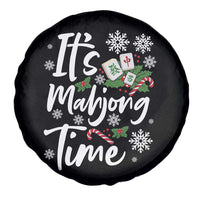 Funny Christmas Mahjong Spare Tire Cover It Is Mahjong Time Gambling Xmas Chinese Game - Wonder Print Shop