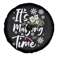 Funny Christmas Mahjong Spare Tire Cover It Is Mahjong Time Gambling Xmas Chinese Game - Wonder Print Shop