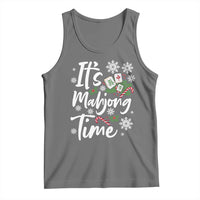 Funny Christmas Mahjong Tank Top It Is Mahjong Time Gambling Xmas Chinese Game - undefined