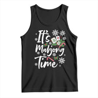 Funny Christmas Mahjong Tank Top It Is Mahjong Time Gambling Xmas Chinese Game - undefined