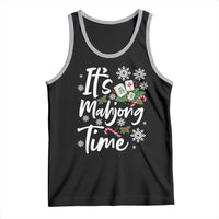 Funny Christmas Mahjong Tank Top It Is Mahjong Time Gambling Xmas Chinese Game - undefined