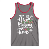 Funny Christmas Mahjong Tank Top It Is Mahjong Time Gambling Xmas Chinese Game - undefined