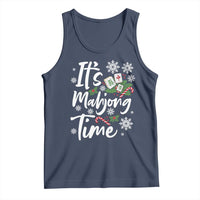 Funny Christmas Mahjong Tank Top It Is Mahjong Time Gambling Xmas Chinese Game - undefined