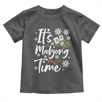 Funny Christmas Mahjong Toddler T Shirt It Is Mahjong Time Gambling Xmas Chinese Game - Wonder Print Shop