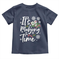 Funny Christmas Mahjong Toddler T Shirt It Is Mahjong Time Gambling Xmas Chinese Game - Wonder Print Shop