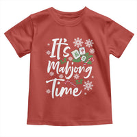 Funny Christmas Mahjong Toddler T Shirt It Is Mahjong Time Gambling Xmas Chinese Game - Wonder Print Shop