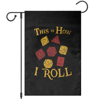 Funny RPG Tabletop Dice Garden Flag This Is How I Roll Vintage D20