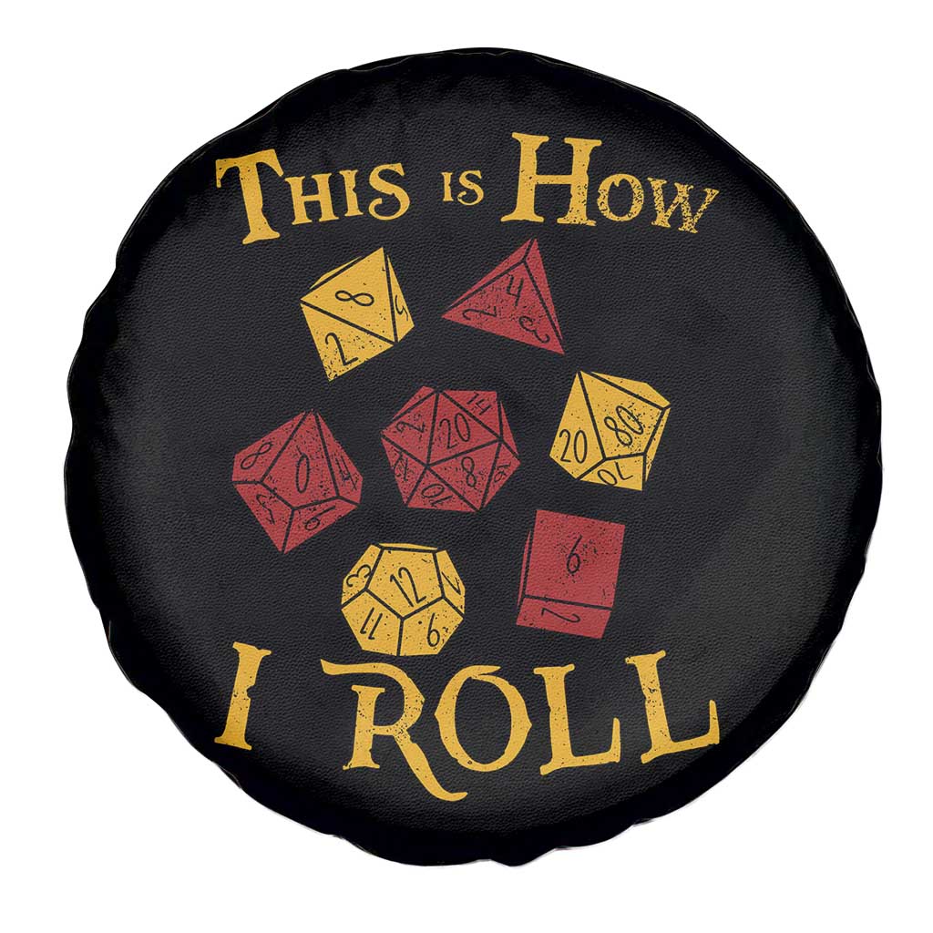 Funny RPG Tabletop Dice Spare Tire Cover This Is How I Roll Vintage D20