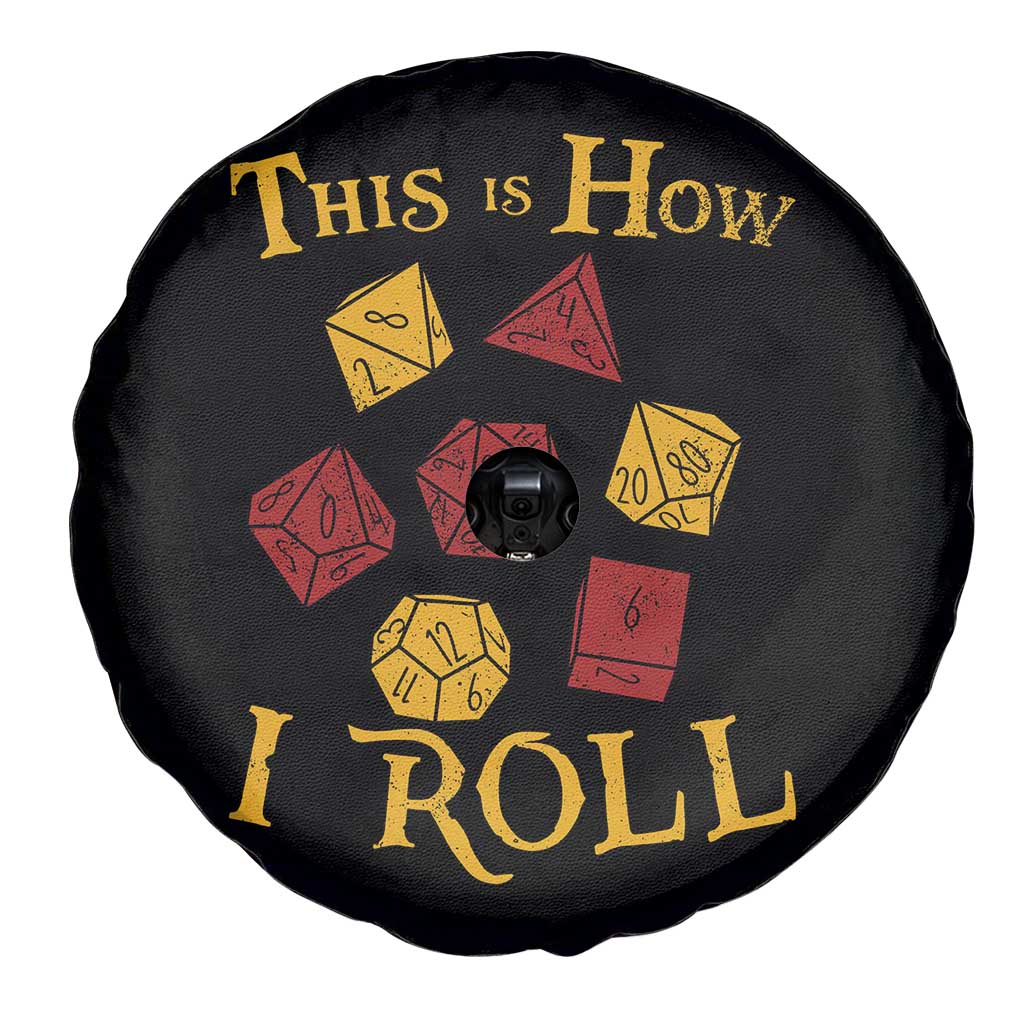 Funny RPG Tabletop Dice Spare Tire Cover This Is How I Roll Vintage D20