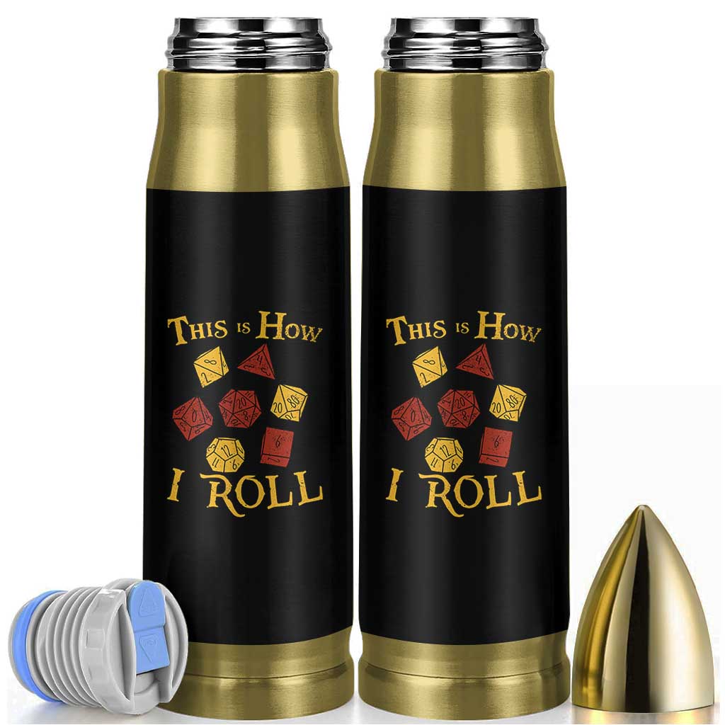 Funny RPG Tabletop Dice Bullet Tumbler This Is How I Roll Vintage D20