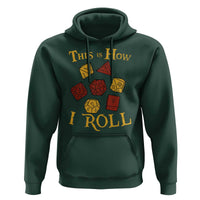 Funny RPG Tabletop Dice Hoodie This Is How I Roll Vintage D20