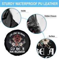 Tis The Season To Be The Heathen Spare Tire Cover Pagan Christmas Yule Holiday Pentagram - Wonder Print Shop