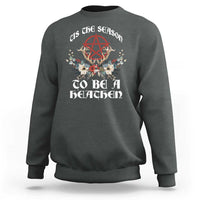 Tis The Season To Be The Heathen Sweatshirt Pagan Christmas Yule Holiday Pentagram - Wonder Print Shop