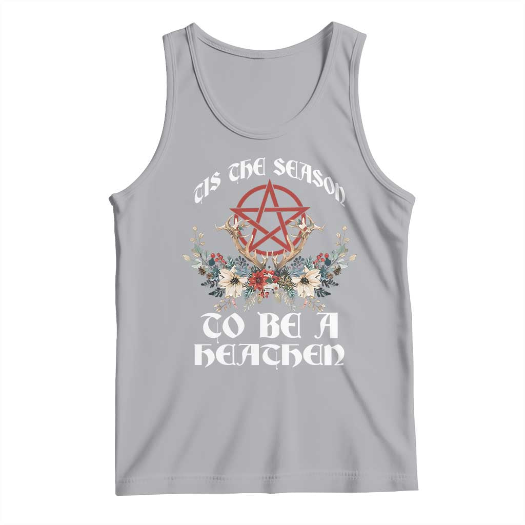 Tis The Season To Be The Heathen Tank Top Pagan Christmas Yule Holiday Pentagram - Wonder Print Shop