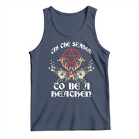 Tis The Season To Be The Heathen Tank Top Pagan Christmas Yule Holiday Pentagram - Wonder Print Shop