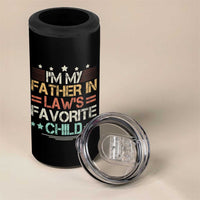 I Am My Father In Laws Favorite Child 4 in 1 Can Cooler Tumbler Family Humor - Wonder Print Shop
