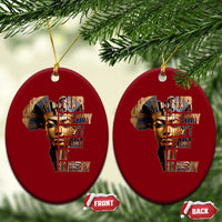 Our History Didn't Start At Slavery Ceramic Ornament Black History Month Ancient Egyptian